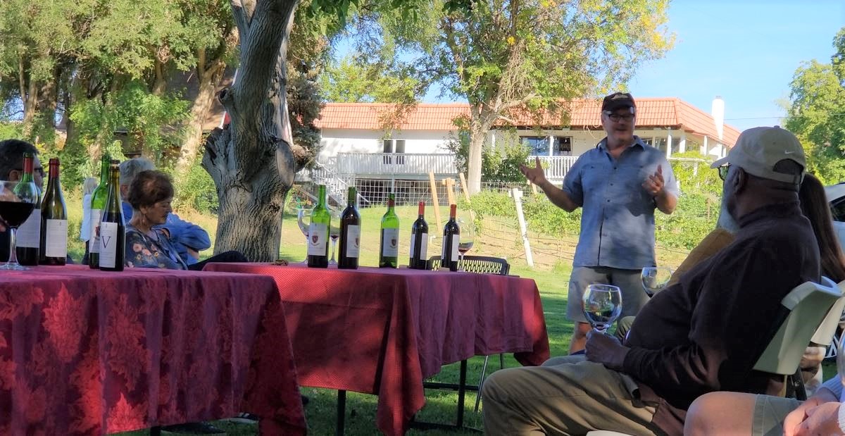 Brad Vancour was a gracious host, sharing some of his knowledge of growing grapes and making wine.