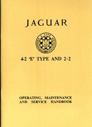 E-type Series 1 4.2 2+2 Owners Handbook