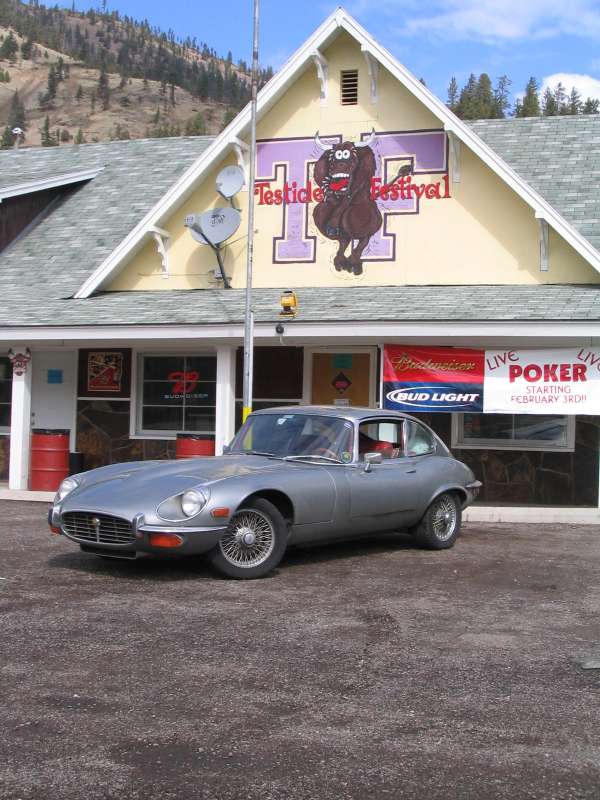 Cross country in an e-type in 54 hours.