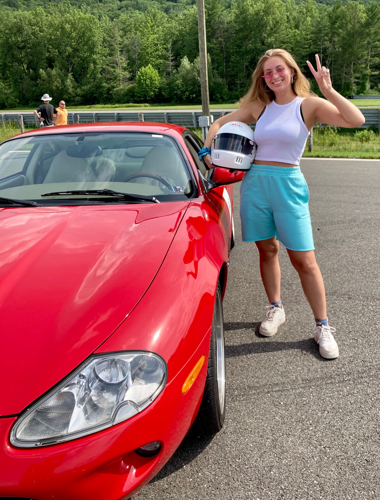 3rd generation member Victoria Clarkson at Lime Rock Park