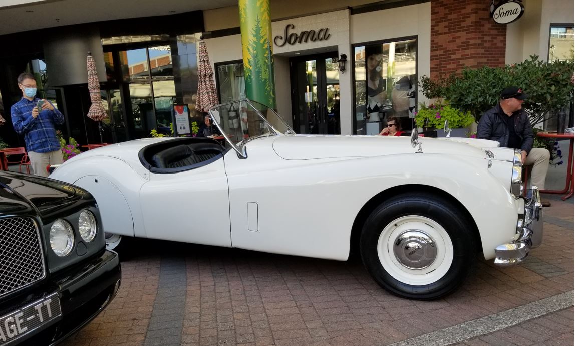 Holmes XK140 OTS again.  Funny how the lighting/angle can make the paint look white white in this picture but off white in another.