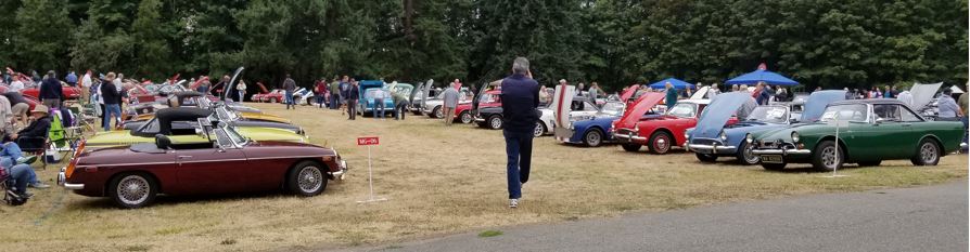 The fields were packed with cars and spectators throughout Saturday