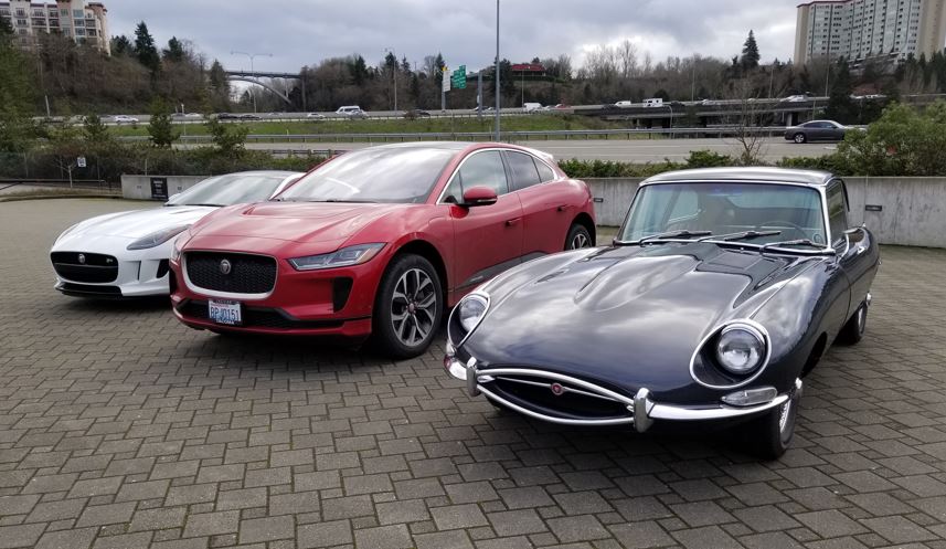 L-R, Hrubant's F Type, Weber's I Pace and the Book's E-Type.