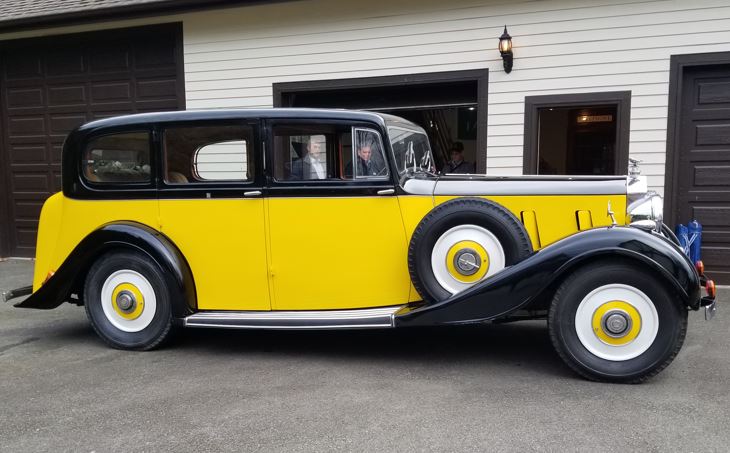 The last car we viewed was a 1938 Rolls Royce Phantom III