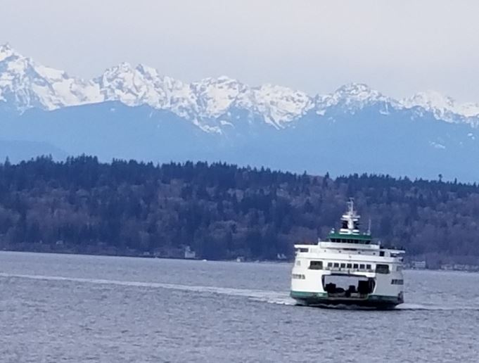 On 3/12/2022 the Seattle Jaguar Club had a St Patrick's Drive from Port Gamble to Gig Harbor where we met for dinner at the Dunnagan Irish Pub & Brewery.  What other Jaguar clubs could have a ferry ride before their drive?