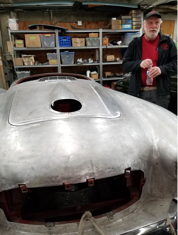 Who can guess what this car is that Ray Papineau is standing by?