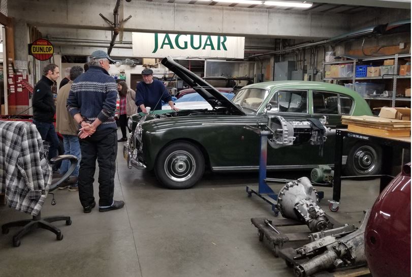 The green 1955 DB Lagonda 3 Litre Saloon has an interesting story.   You will have to ask Mark to tell it to you.