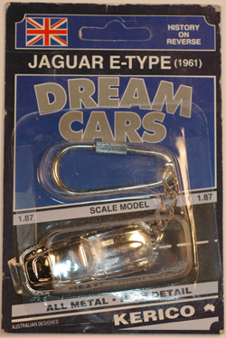 E-Type Coupe Key Chain on Card